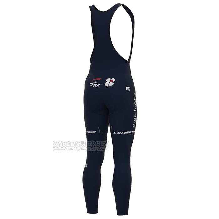 2023 Cycling Jersey Groupama-FDJ Deep Blue Long Sleeve and Bib Short